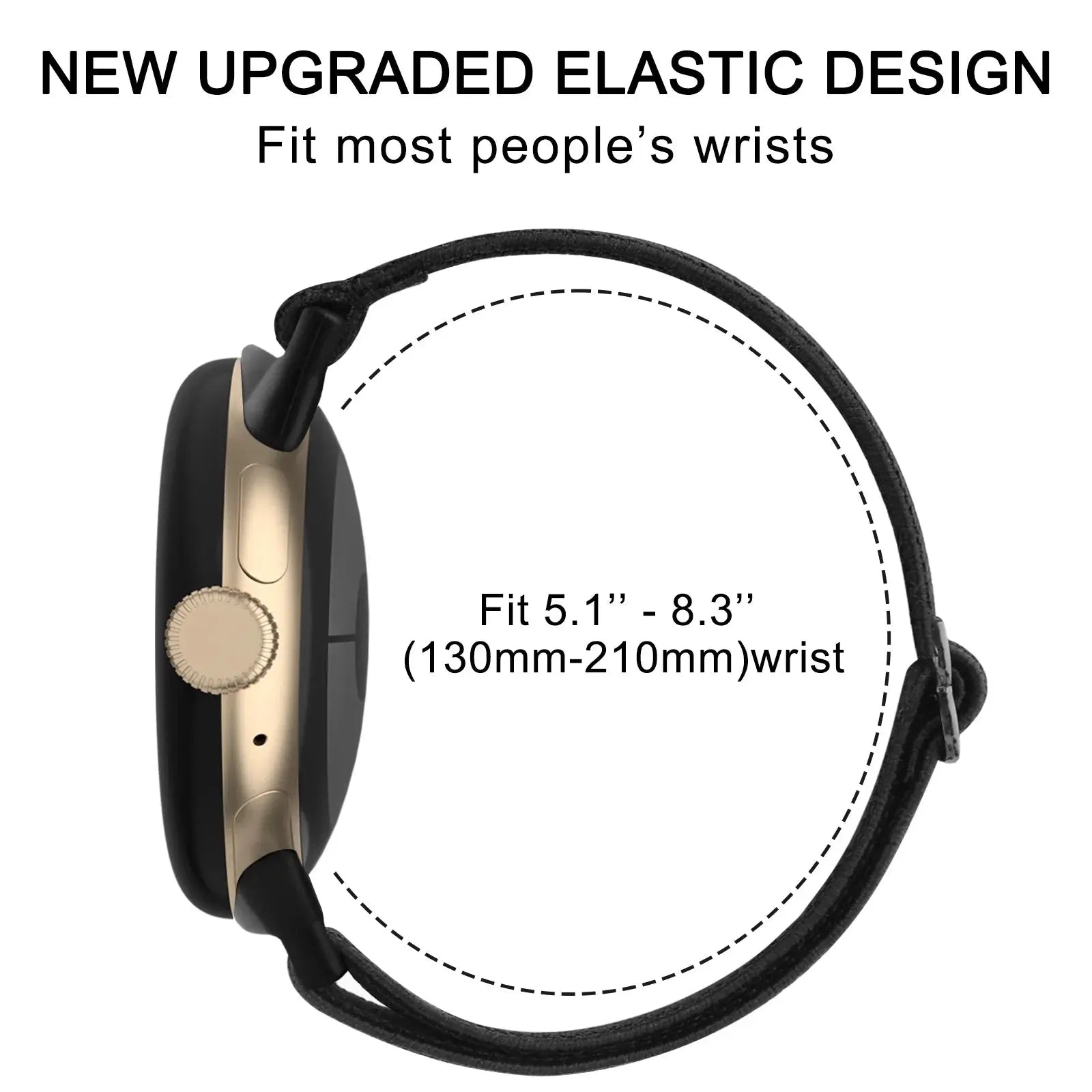 Elastic Nylon Adjustable Strap for Google Pixel Watch – Comfortable and Flexible Wristband STRAPS