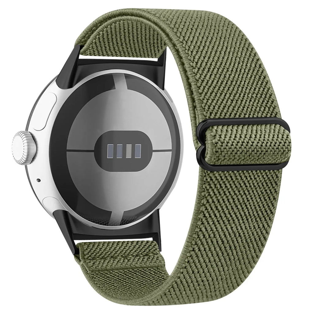 Elastic Nylon Adjustable Strap for Google Pixel Watch – Comfortable and Flexible Wristband STRAPS