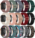 Elastic Nylon Band straps for Apple (38mm, 40mm to 45mm, 49mm)Series 3 to Series 10, Ultra 2, and SE STRAPS