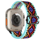 Elastic Nylon Band straps for Apple (38mm, 40mm to 45mm, 49mm)Series 3 to Series 10, Ultra 2, and SE STRAPS