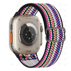 Elastic Nylon Band straps for Apple (38mm, 40mm to 45mm, 49mm)Series 3 to Series 10, Ultra 2, and SE STRAPS