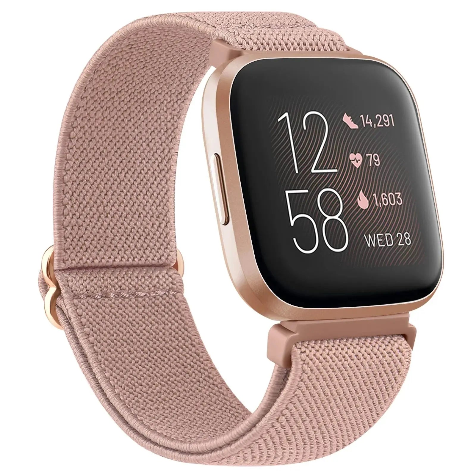 Elastic Nylon Watch Strap for Fitbit Versa/Sense Series - Adjustable Wristband - STRAPS
