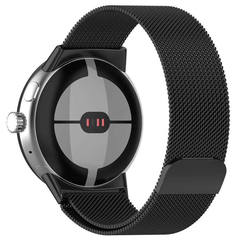 Elegant Stainless Steel Milanese Loop for Google Pixel Watch 3 (45mm) with Magnetic Clasp STRAPS