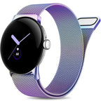 Elegant Stainless Steel Milanese Loop for Google Pixel Watch 3 (45mm) with Magnetic Clasp STRAPS