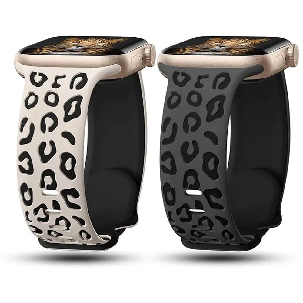 Engraved Silicone Sport Band for Apple Watch Series 10, 9, 8, 7, SE, 6, 5, 4, 3, 2, 1, Ultra & Ultra 2 STRAPS