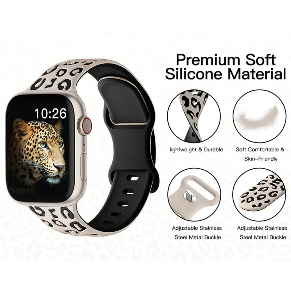Engraved Silicone Sport Band for Apple Watch Series 10, 9, 8, 7, SE, 6, 5, 4, 3, 2, 1, Ultra & Ultra 2 STRAPS