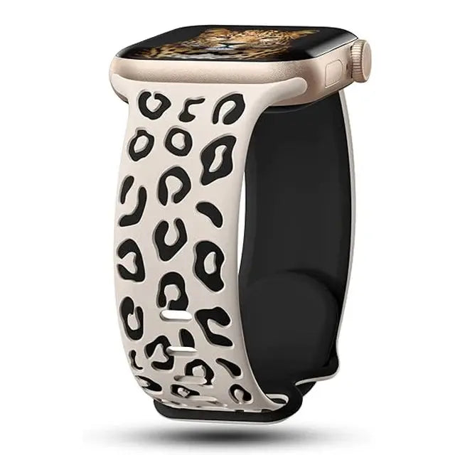 Engraved Silicone Sport Band for Apple Watch Series 10, 9, 8, 7, SE, 6, 5, 4, 3, 2, 1, Ultra & Ultra 2 STRAPS