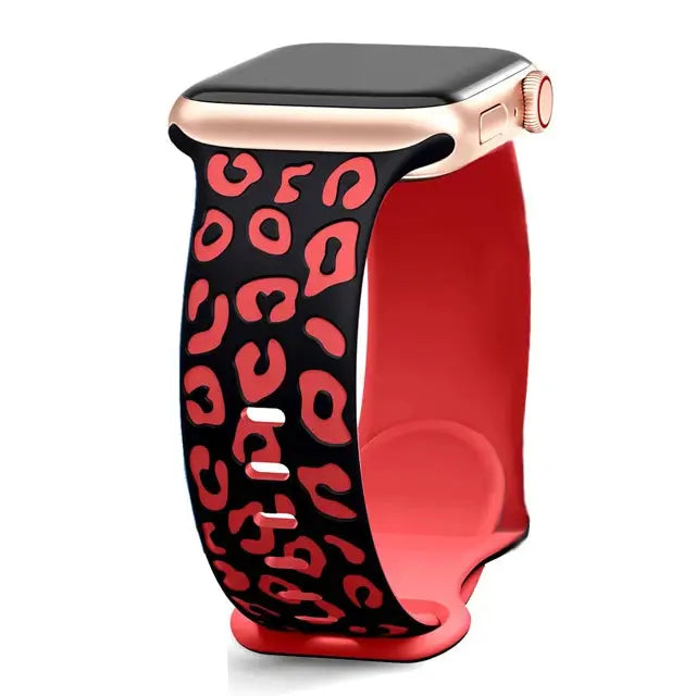 Engraved Silicone Sport Band for Apple Watch Series 10, 9, 8, 7, SE, 6, 5, 4, 3, 2, 1, Ultra & Ultra 2 STRAPS