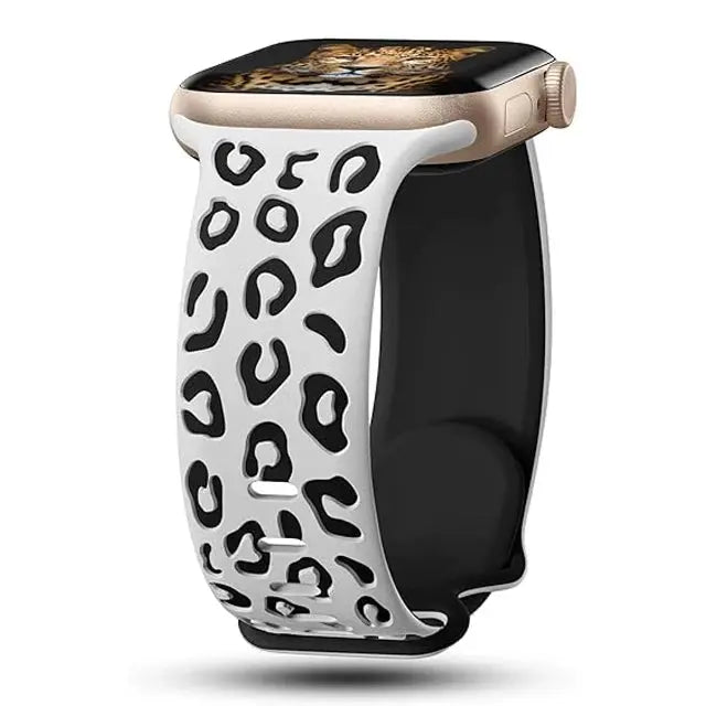 Engraved Silicone Sport Band for Apple Watch Series 10, 9, 8, 7, SE, 6, 5, 4, 3, 2, 1, Ultra & Ultra 2 STRAPS
