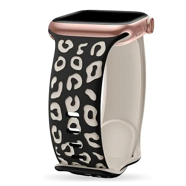 Engraved Silicone Sport Band for Apple Watch Series 10, 9, 8, 7, SE, 6, 5, 4, 3, 2, 1, Ultra & Ultra 2 STRAPS