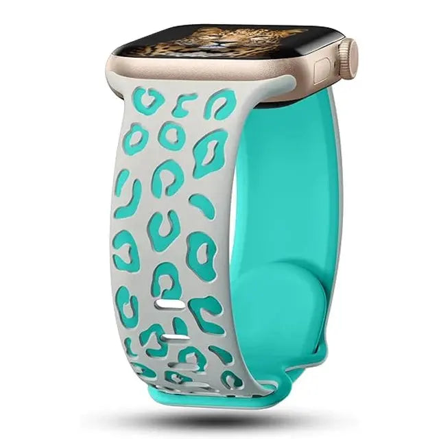 Engraved Silicone Sport Band for Apple Watch Series 10, 9, 8, 7, SE, 6, 5, 4, 3, 2, 1, Ultra & Ultra 2 STRAPS