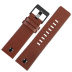Fashionable Cowhide Watchband with Rivets – Fits Diesel DZ7313, DZ7333, DZ7322, DZ7257, DZ4318, DZ7348, DZ7334 - STRAPS