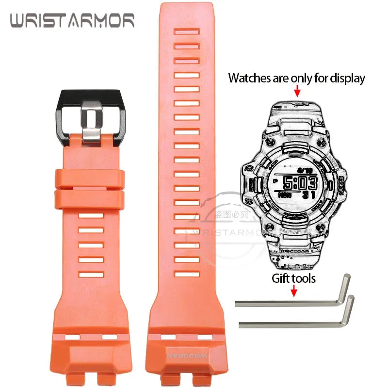 GBD100 Replacement Strap for Casio GBD-100 GBD-100-1/1A7/100SM-4/2A Sport Resin Band STRAPS