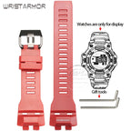 GBD100 Replacement Strap for Casio GBD-100 GBD-100-1/1A7/100SM-4/2A Sport Resin Band STRAPS