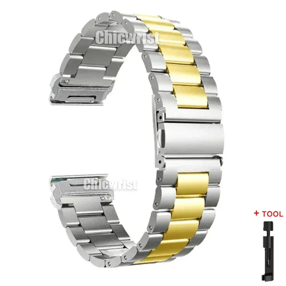 Garmin QuickFit Stainless Steel Band 22/26mm for Fenix 8 7X 6X 5X Plus Watch Strap Bracelet STRAPS