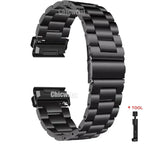 Garmin QuickFit Stainless Steel Band 22/26mm for Fenix 8 7X 6X 5X Plus Watch Strap Bracelet STRAPS