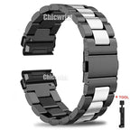 Garmin QuickFit Stainless Steel Band 22/26mm for Fenix 8 7X 6X 5X Plus Watch Strap Bracelet STRAPS