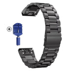 Garmin QuickFit Stainless Steel Bands 26/22/20mm for Fenix 8 7 6X 6S 5X 5 3HR Descent Mk1 STRAPS