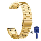 Garmin QuickFit Stainless Steel Bands 26/22/20mm for Fenix 8 7 6X 6S 5X 5 3HR Descent Mk1 STRAPS