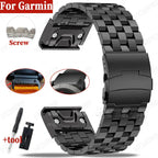 Garmin Stainless Steel QuickFit Strap 26/22/20mm for Tactix 7 Pro Fenix 7X 6X 5X Plus Watch Band STRAPS