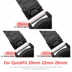 Garmin Stainless Steel QuickFit Strap 26/22/20mm for Tactix 7 Pro Fenix 7X 6X 5X Plus Watch Band STRAPS