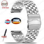 Garmin Stainless Steel QuickFit Strap 26/22/20mm for Tactix 7 Pro Fenix 7X 6X 5X Plus Watch Band STRAPS