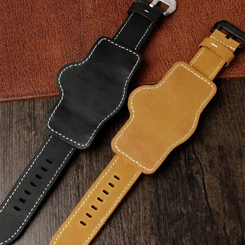 Genuine Cowhide Leather Watch Strap for Panerai PAM111, 441 & Diesel – 22mm, 24mm, 26mm - STRAPS