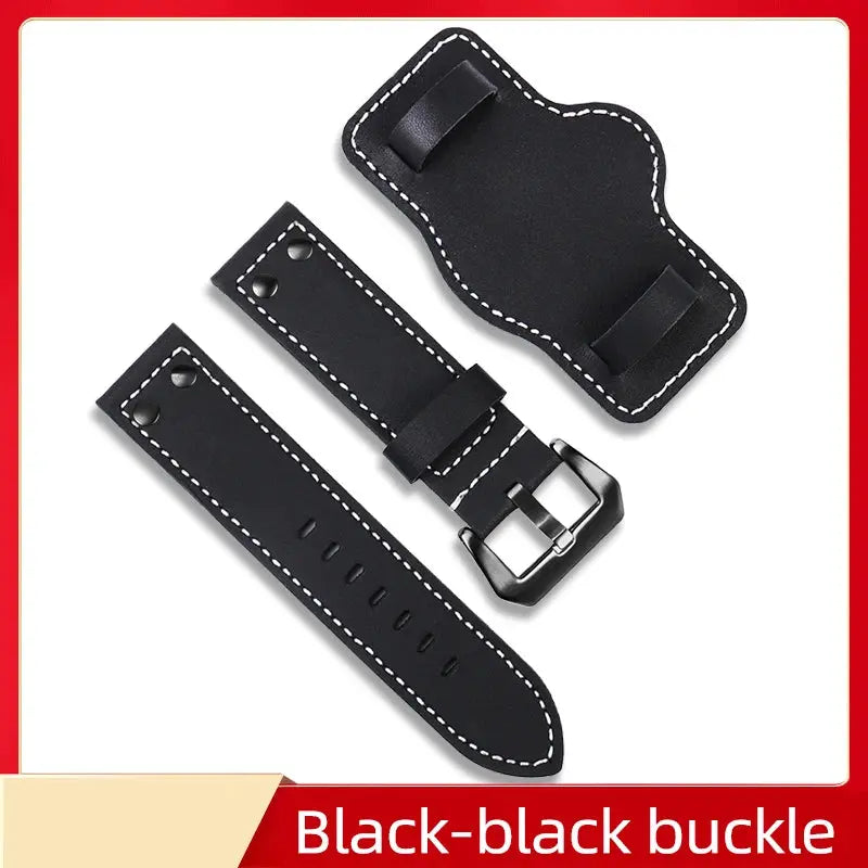Genuine Cowhide Leather Watch Strap for Panerai PAM111, 441 & Diesel – 22mm, 24mm, 26mm - STRAPS