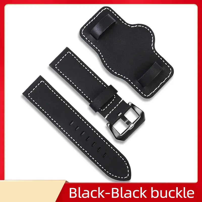 Genuine Cowhide Leather Watch Strap for Panerai PAM111, 441 & Diesel – 22mm, 24mm, 26mm - STRAPS