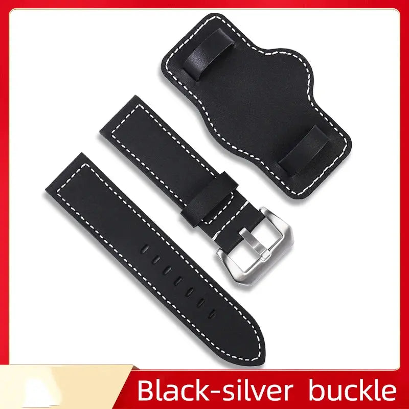 Genuine Cowhide Leather Watch Strap for Panerai PAM111, 441 & Diesel – 22mm, 24mm, 26mm - STRAPS