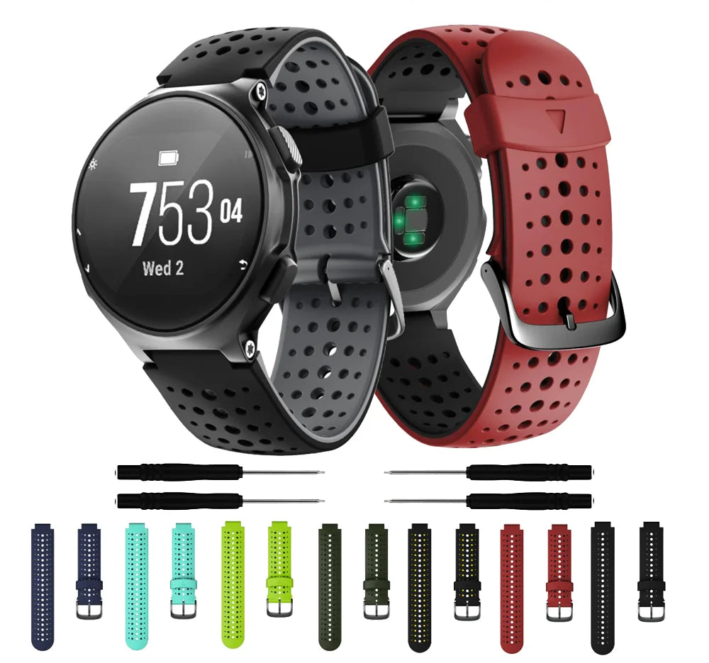 Silicone Strap for Garmin Forerunner 235 220 230 620 630 735XT 235 Lite STRAPS
