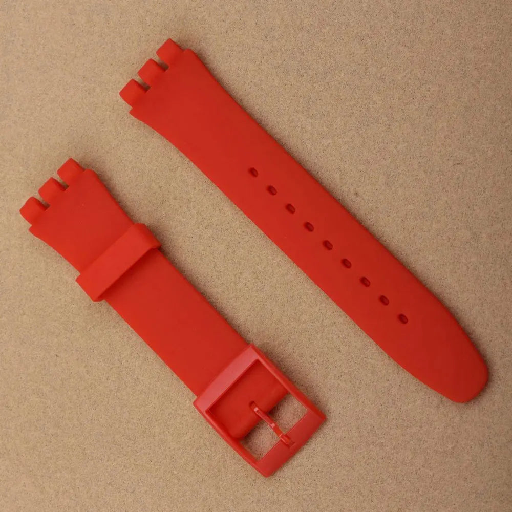 Waterproof Silicone Sport Strap for Swatch Series (17mm, 19mm, 20mm) STRAPS
