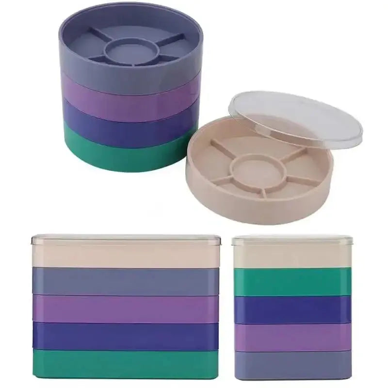 Impact resistant individual containers to organize small parts, crafts, beads, jewelry and watch fittings.
Individual containers with clapboard to keep items separate and organized.
With 5 layers, keep small items separated a - STRAPS