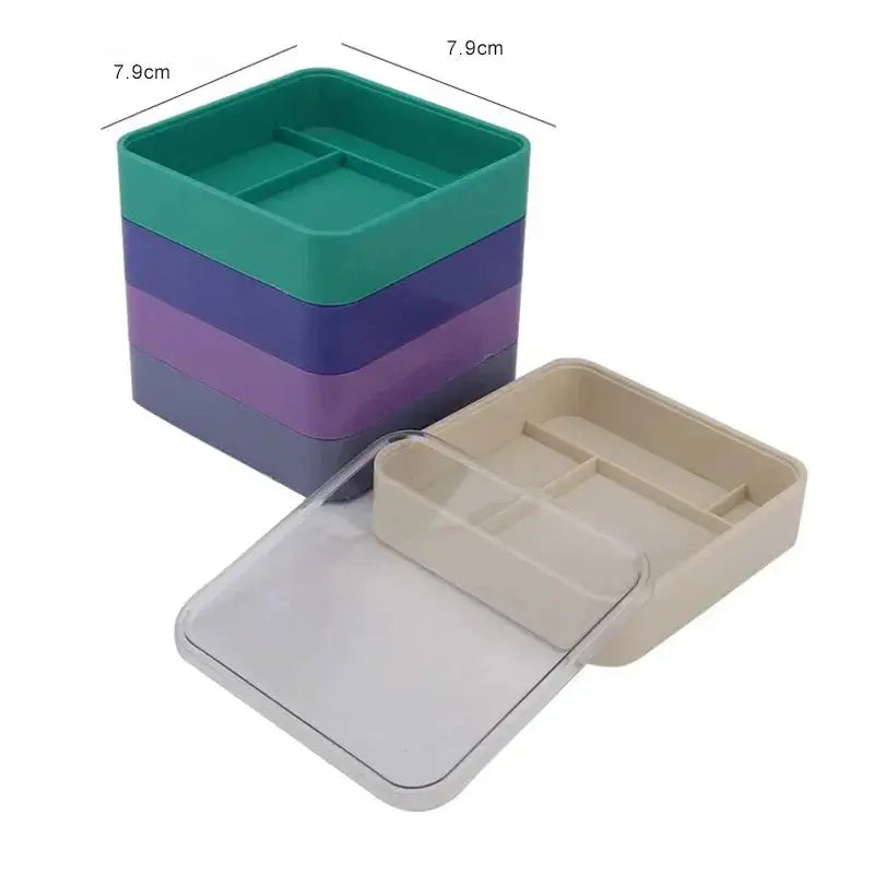 Impact resistant individual containers to organize small parts, crafts, beads, jewelry and watch fittings.
Individual containers with clapboard to keep items separate and organized.
With 5 layers, keep small items separated a - STRAPS