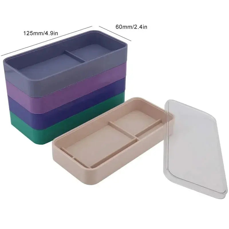 Impact resistant individual containers to organize small parts, crafts, beads, jewelry and watch fittings.
Individual containers with clapboard to keep items separate and organized.
With 5 layers, keep small items separated a - STRAPS