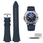 Knitted Nylon Watch Strap for Casio G-SHOCK GST-B400  EFB-680 – 14mm & 12mm Convex Fit Canvas Band STRAPS