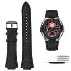 Knitted Nylon Watch Strap for Casio G-SHOCK GST-B400  EFB-680 – 14mm & 12mm Convex Fit Canvas Band STRAPS