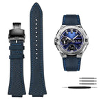 Knitted Nylon Watch Strap for Casio G-SHOCK GST-B400  EFB-680 – 14mm & 12mm Convex Fit Canvas Band STRAPS
