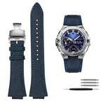 Knitted Nylon Watch Strap for Casio G-SHOCK GST-B400  EFB-680 – 14mm & 12mm Convex Fit Canvas Band STRAPS