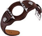 Leather Cuff Bracelet for Apple Watch 9/8/7/6/SE/3/Ultra 2, 38mm/40mm/41mm/42mm/44mm/45mm/49mm - STRAPS