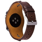 Leather Cuff Bracelet for Apple Watch 9/8/7/6/SE/3/Ultra 2, 38mm/40mm/41mm/42mm/44mm/45mm/49mm - STRAPS
