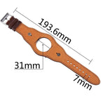 Leather Cuff Bracelet for Apple Watch 9/8/7/6/SE/3/Ultra 2, 38mm/40mm/41mm/42mm/44mm/45mm/49mm - STRAPS