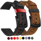 Leather Strap (20mm/22mm) for Samsung Galaxy, Huawei GT, Amazfit, Xiaomi: Classic and Elegant STRAPS