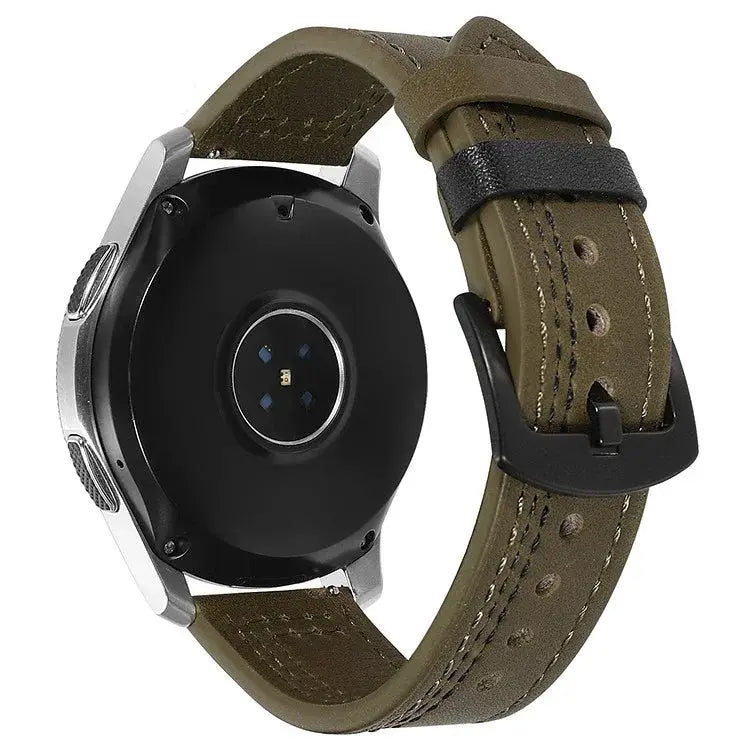 Leather Strap (20mm/22mm) for Samsung Galaxy, Huawei GT, Amazfit, Xiaomi: Classic and Elegant STRAPS