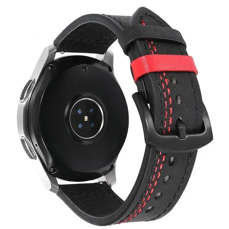 Leather Strap (20mm/22mm) for Samsung Galaxy, Huawei GT, Amazfit, Xiaomi: Classic and Elegant STRAPS