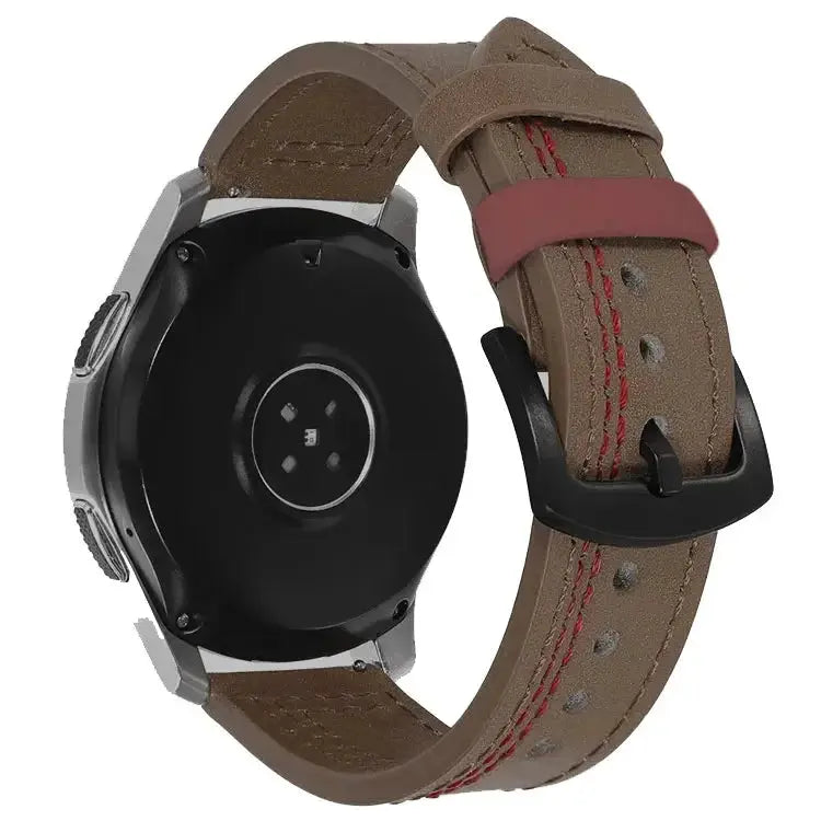 Leather Strap (20mm/22mm) for Samsung Galaxy, Huawei GT, Amazfit, Xiaomi: Classic and Elegant STRAPS