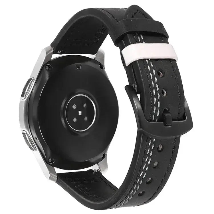 Leather Strap (20mm/22mm) for Samsung Galaxy, Huawei GT, Amazfit, Xiaomi: Classic and Elegant STRAPS