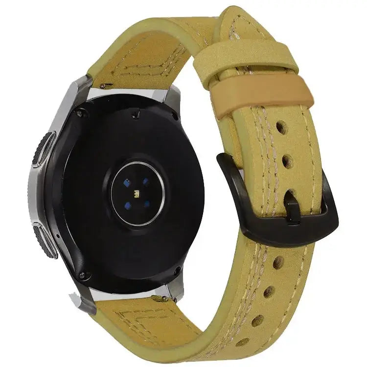 Leather Strap (20mm/22mm) for Samsung Galaxy, Huawei GT, Amazfit, Xiaomi: Classic and Elegant STRAPS