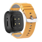 Leather Strap for Fitbit Versa 2/Lite/3/4/Sense, Pin Buckle Smartwatch Band - STRAPS
