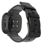 Leather Strap for Fitbit Versa 2/Lite/3/4/Sense, Pin Buckle Smartwatch Band - STRAPS